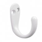 Liberty White Single Prong Robe Hook Set