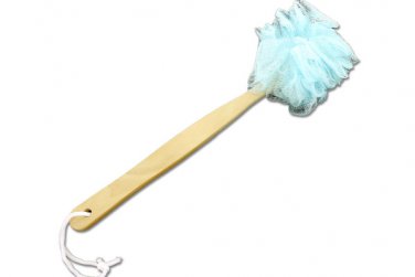 Exfoliating Body Scrubber with Wooden Handle