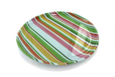 Large colorful plastic platter