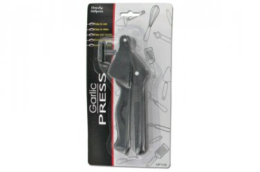 Garlic press with cleaner