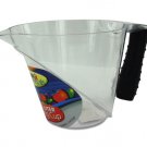 Plastic measuring cup with spout