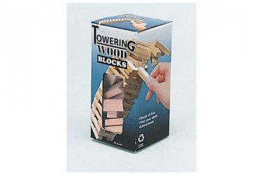 towering wood blocks