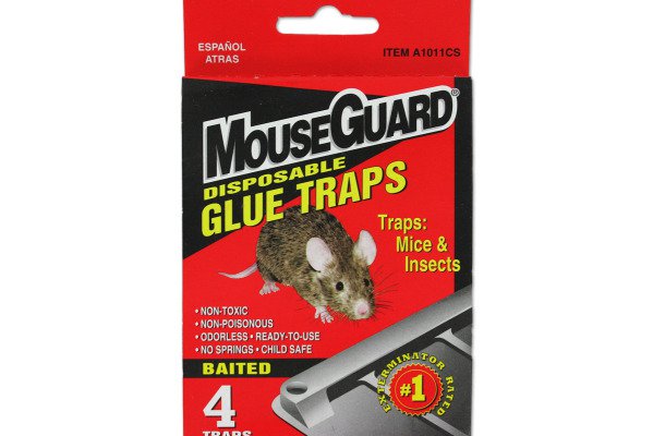 Disposable mouse traps, 4 piece