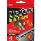 Disposable mouse traps, 4 piece