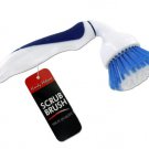 Scrub brush with elbow-shaped handle