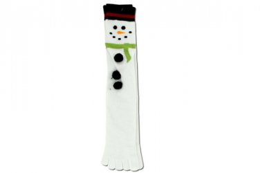 Holiday Snowman Toe Socks