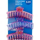 3 pack hair claw clips