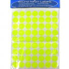 Round neon adhesive labels