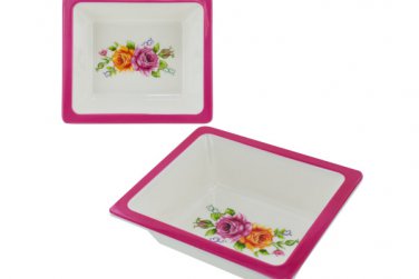 melamine square bowl