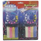 Birthday Candles with Holders Set