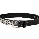 2XL Black Star-Studded Belt