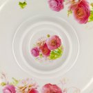 Floral Print Melamine Chip & Dip Plate
