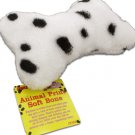 Squeaking Soft Dog Bone with Animal Print