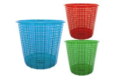 Plastic Mesh Trash Can