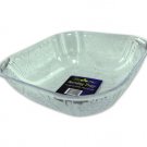 Crystal cut square serving bowl