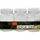 Plastic spice jar set