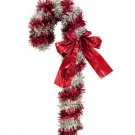 Christmas Candy Cane with Ribbon Hanging Decoration