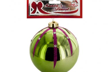 Large Christmas Jeweled Glitter Ball Ornament