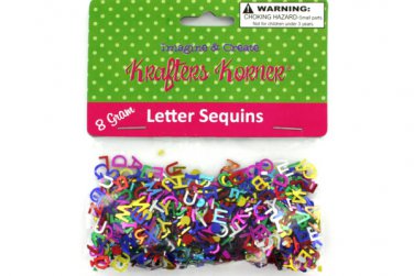 Metallic Alphabet Craft Sequins