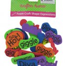 Foam Word Expressions Craft Sticker Shapes