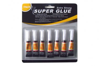 Super glue, pack of 7