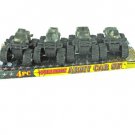 4 piece pull back army car