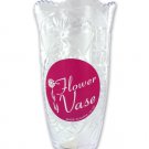 Crystal cut plastic vase