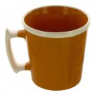 11 oz. Orange Mug with White Rim & Handle