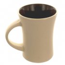 12 oz. Brown & Almond Ceramic Hourglass Mug