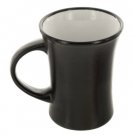 12 oz. Black & White Ceramic Hourglass Mug