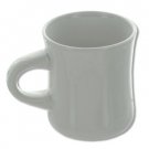 10 oz. White Ceramic Hourglass Mug