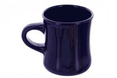 10 oz. Cobalt Ceramic Hourglass Mug