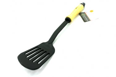 Nylon spatula with wood handle