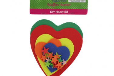 Do-It-Yourself Foam Heart Craft Kit