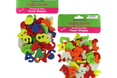 Numbers &amp; Letters Foam Shapes Set