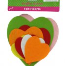 Felt heart shape cut-outs