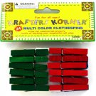 Multi-Color Clothespins