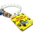 Plastic cat collar with bell