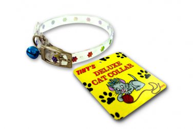 Plastic cat collar with bell