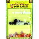 Assorted craft buttons, pack of 100