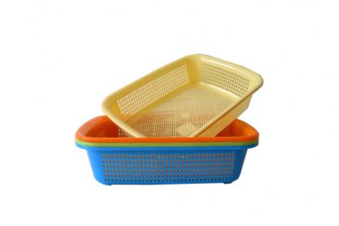 Plastic mesh basket