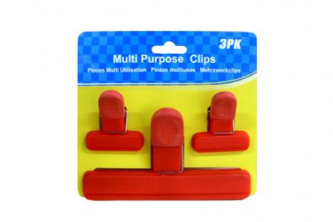 Bag clips, pack of 3