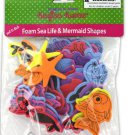 Sea life and mermaid foam shapes