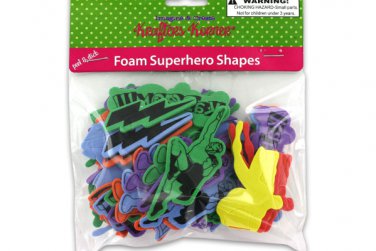 Super Heroes Sticky Foam Shapes