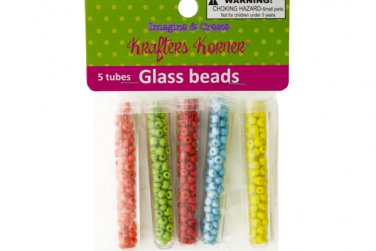 Multi-Color Glass Beads in Tubes