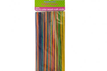 Multi-Color Wood Craft Sticks