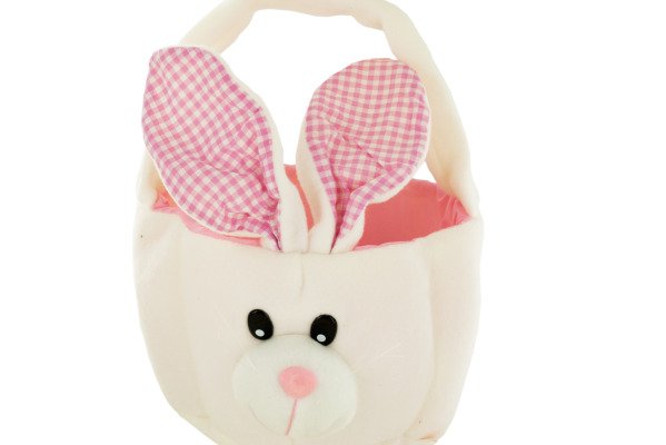 plush bunny basket