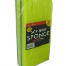 Large foam sponges with scouring pad
