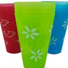Plastic tumbler set