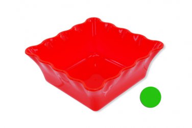 Decorative Square Plastic Bowl